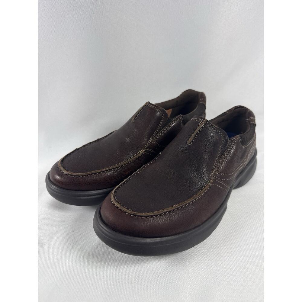 Clarks Collection Men's Brown Slip On Comfort Loafers Leather Size 8M